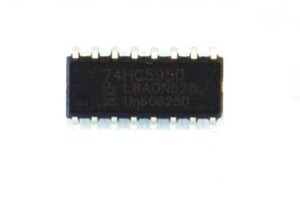 REJESTR PRZESUWNY 74HC595 SO16 SMD 2sztuki