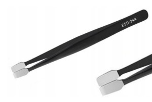 PĘSETA metalowa ESD-34A antystatyczna SMD