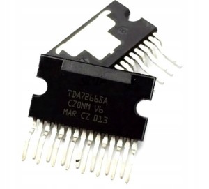 Wzmacniacz audio TDA7266, Klasa AB, Stereo, 15-Pin