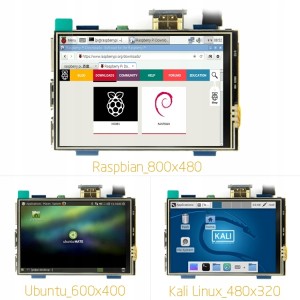 LCD 3,5" Dotyk TFT Raspberry PI HDMI MPI3508