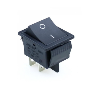 Przełącznik kołyskowy dwupozycyjny KCD4  czarny 16A/250V 