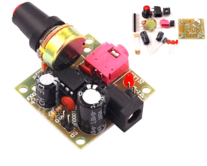 Zestaw KIT DIY Wzmacniacz audio LM386 samodzielny montaż