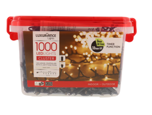 Łańcuch świetlny 1000 lampek LED Luxuriance Lights 19,9m+5m
