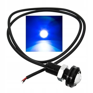 Dioda LED DRL oczka model-EAGLE EYE; podświetlenie oświetlenie 18mm - światło niebieskie