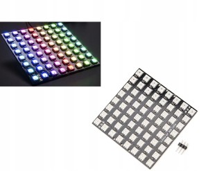 Programowalny moduł 64 x LED RGB SMD 5050 WS2812B