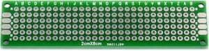 Płytka uniwersalna PCB 2x8cm dwustronna 2,54