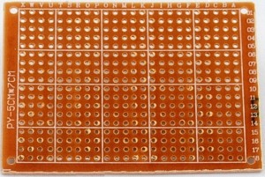 Płytka uniwersalna PCB 5x7cm jednostronna 2,54 