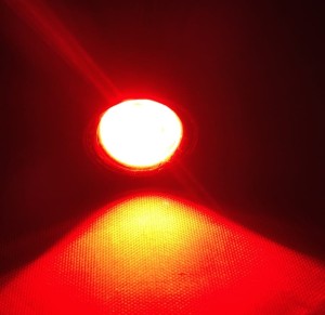 Oczko LED DRL dioda Eagle Eye 18mm 12V; 0,85W czerwone