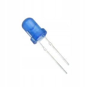 Dioda LED 5mm 2,1-2,6V niebieska x 10szt