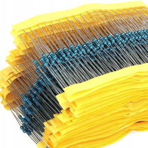 Zestaw Rezystorów 1 Ohm~1 MOhm 0,25W 21 wartości x 20 sztuk = 420 sztuk